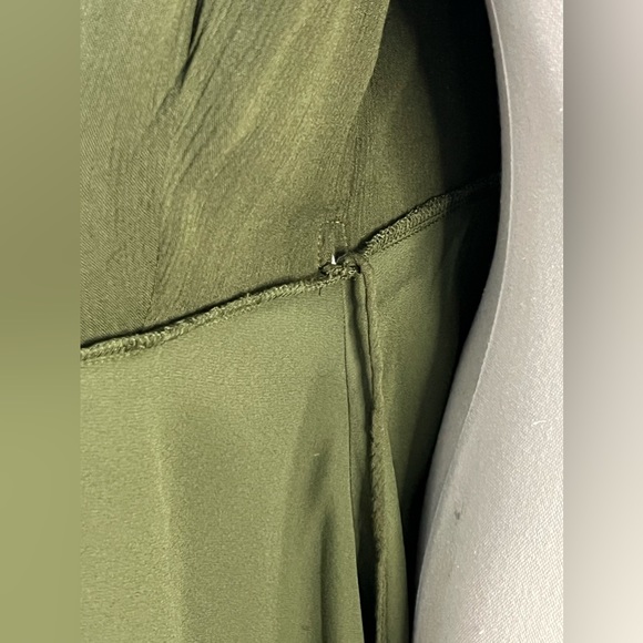 Lulus Harbor Point Olive Green Wrap Dress Women's Size XS - Picture 8 of 11